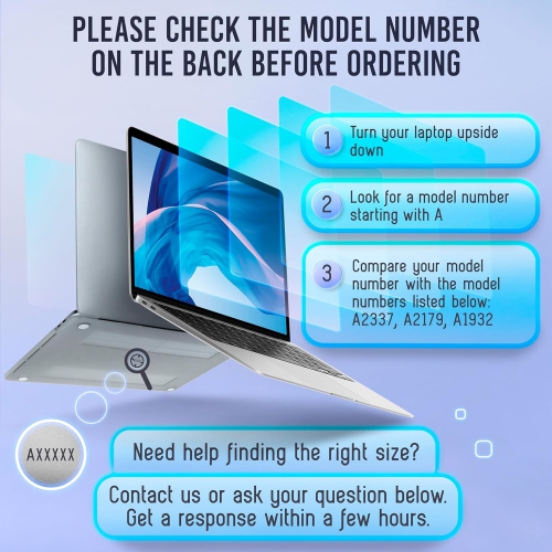 Removable Blue Light Screen Compatible With MacBook Air 13" 2018, 2019, 2020, 2021, M1 | Easy On/Off Laptop Screen