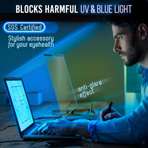 Removable Blue Light Screen Compatible With MacBook Air 13" 2018, 2019, 2020, 2021, M1 | Easy On/Off Laptop Screen