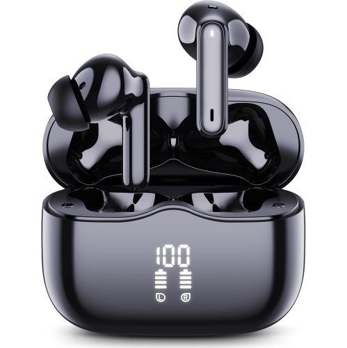Wireless Earbuds, Bluetooth 5.3 Earbuds HiFi Stereo Wireless Headphones Noise Cancelling with Mic, USB C, IPX7