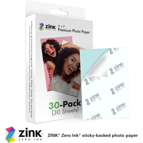 2"x3" Premium Instant Photo Paper Compatible with Polaroid Snap, Snap Touch, Zip and Mint Cameras