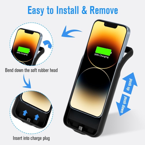 iPhone 14 Pro Battery Case, 7000mAh Smart iPhone 14 Pro Charging Case Rechargeable, Portable Extended iPhone