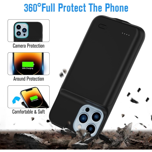 iPhone 14 Pro Battery Case, 7000mAh Smart iPhone 14 Pro Charging Case Rechargeable, Portable Extended iPhone