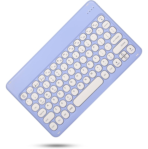 Keyboard Case Compatible with iPad Pro 11 inch 4th 3rd 2nd 1st Generation Keyboard Case Cute Round Key Color Keyboard