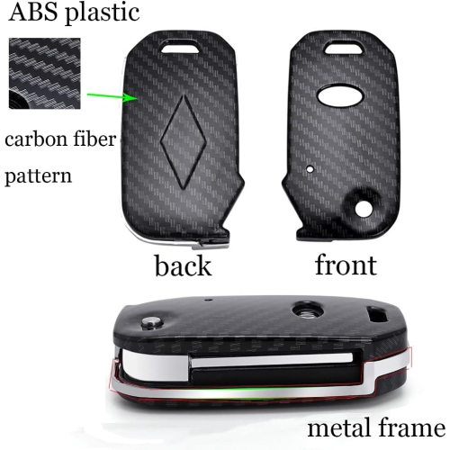 Key Fob Cover for Kia Flip Remote Stylish Key Case Holder Red