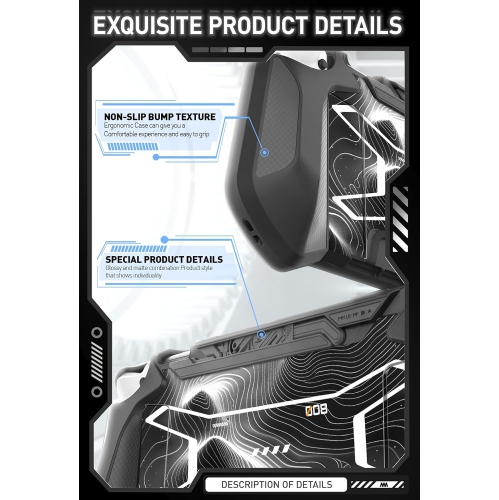 Dockable Case for Nintendo Switch OLED 2021, [Blade Series] TPU Grip Protective Cover Accessories Compatible