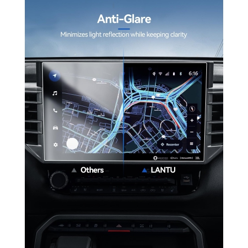 2PCS Car Screen Protector for 2022-2024 Toyota Tundra Accessories& 2023-2024 Sequoia 14" Nano GPS Navigation