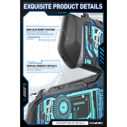 Dockable Case for Nintendo Switch OLED 2021, [Blade Series] TPU Grip Protective Cover Accessories Compatible