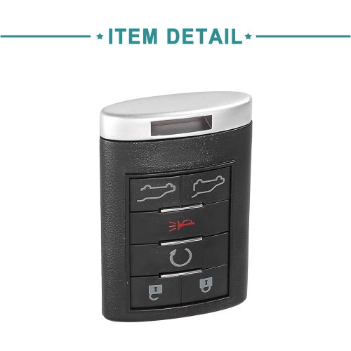 315MHz Keyless Entry Remote Key Fob Fit for Cadillac Escalade ESV - Pack of 1 Black