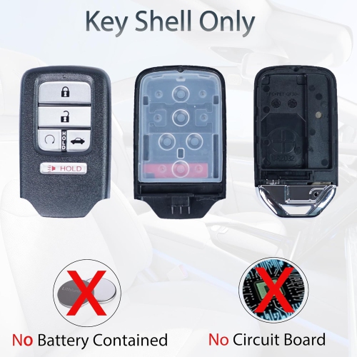 Key Fob Shell Case Replacement Fits for Honda Accord Insight Civic Hybrid Hybrid EX LX 2016 2017 2018 2019