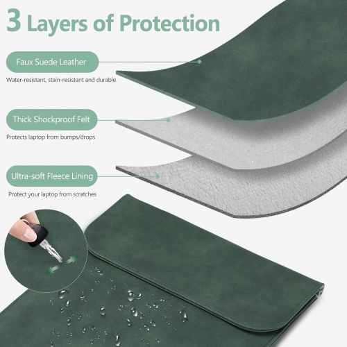13 Inch Laptop Sleeve Case Bag for MacBook Air 13 M3 M2 M1 2024-2018, MacBook Pro 13 M2 M1 2024-2016, iPad Pro 13