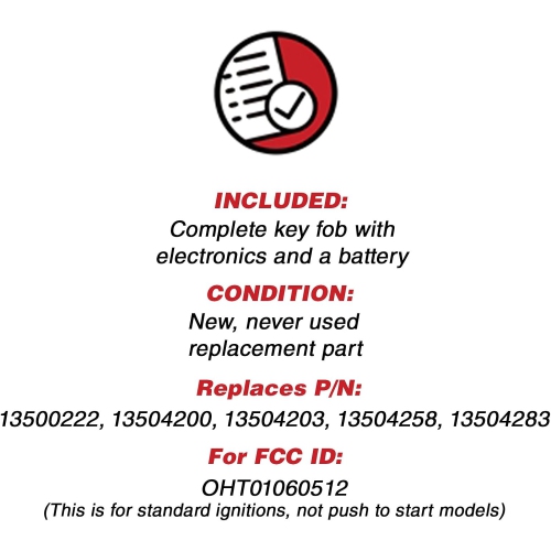 Keyless Entry Remote Control Car Uncut Flip Key Fob Replacement for OHT01060512
