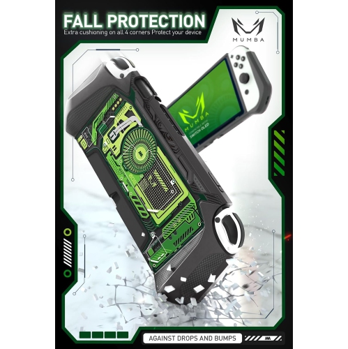 Dockable Case for Nintendo Switch OLED 2021, [Blade Series] TPU Grip Protective Cover Accessories Compatible