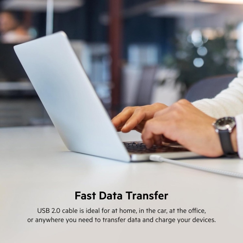 BoostCharge USB-C to USB-C Power Cable, Fast Charging Cable with 100W Power Delivery, USB-IF