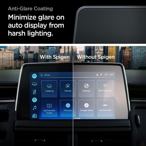 Tempered Glass Screen Protector [Glas.tR Slim] designed for Chevrolet Tahoe, Suburban (2021-2024),