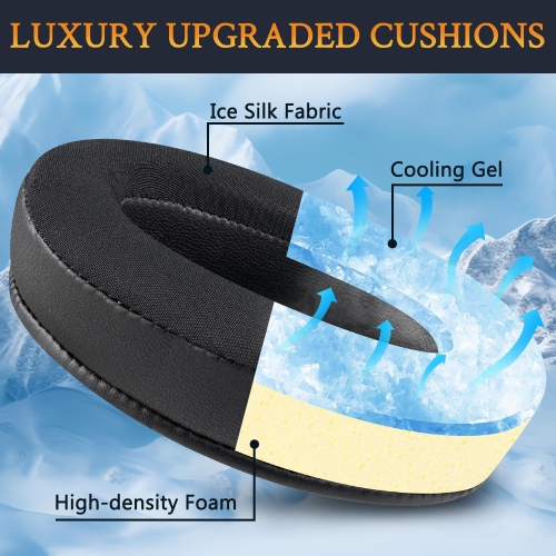 Cooling Gel Earpads Cushions Replacement for Sony WH-XB910 XB910N Extra Bass Noise Cancelling Headphones,