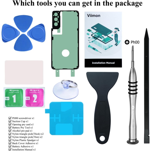 S21 Plus Battery Replacement Kits Compatible with Samsung Galaxy S21 Plus SM-G996U All Models with Adhesive