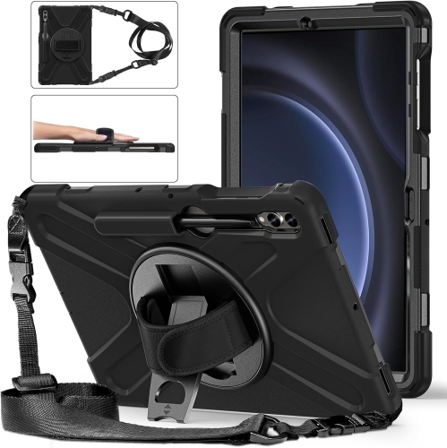 Case for Samsung Galaxy Tab S9 Plus / S9 FE Plus 2023 12.4 inch, Shockproof Protective Case with Rotating Stand