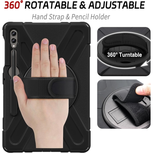 Case for Samsung Galaxy Tab S9 Plus / S9 FE Plus 2023 12.4 inch, Shockproof Protective Case with Rotating Stand
