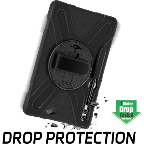 Case for Samsung Galaxy Tab S9 Plus / S9 FE Plus 2023 12.4 inch, Shockproof Protective Case with Rotating Stand