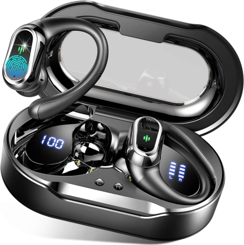 Wireless Earbuds, 2024 Bluetooth 5.3 Headphones Sport, Bluetooth Earbuds with ENC Noise Canceling Mic, 50H Stereo