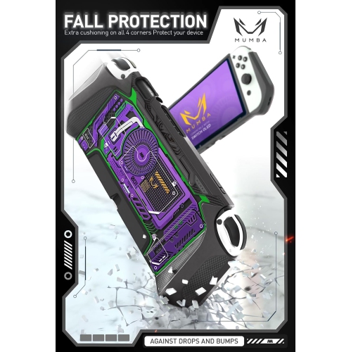 Dockable Case for Nintendo Switch OLED 2021, [Blade Series] TPU Grip Protective Cover Accessories Compatible