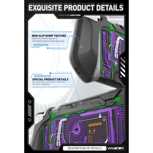 Dockable Case for Nintendo Switch OLED 2021, [Blade Series] TPU Grip Protective Cover Accessories Compatible