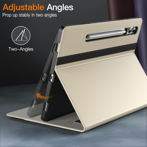 Case for Samsung Galaxy Tab S9 Plus 12.4-Inch with S Pen Holder, PU Leather Business Folio Stand Protective