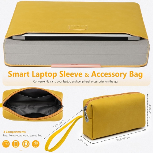 13.3-14 Inch Laptop Sleeve Case with Stand Feature Compatible with MacBook Pro 14 M3/M2/M1 Pro/Max A2992 A2918