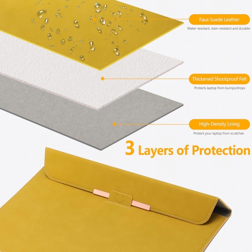 13.3-14 Inch Laptop Sleeve Case with Stand Feature Compatible with MacBook Pro 14 M3/M2/M1 Pro/Max A2992 A2918