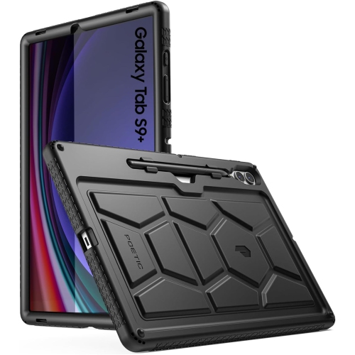 TurtleSkin Series for Samsung Galaxy Tab S9 Plus 12.4 inch Case with S Pen Holder, Heavy Duty