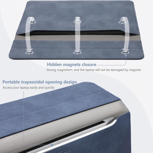 15 Inch Laptop Sleeve Case with Stand Feature Compatible with MacBook Air 15.3/15 M3/M2 A3114 A2941 2024-2023,