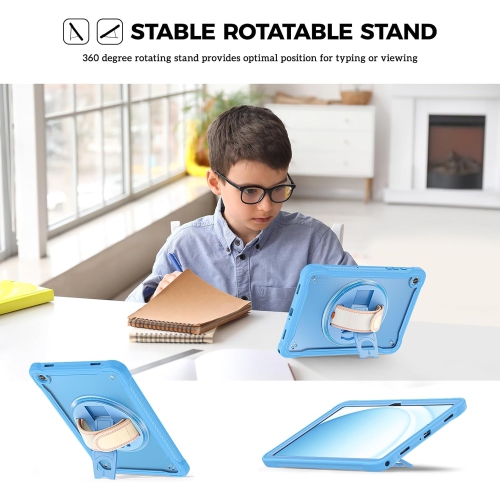 Kids Case for Galaxy Tab A9 Plus/A9+ 11 Inch 2023, Heavy Duty Shockproof Rugged