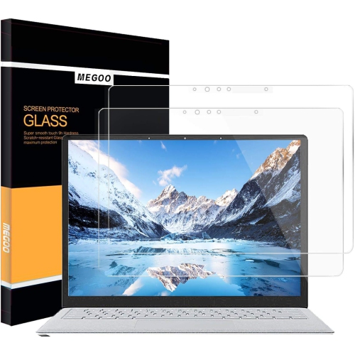 [2 Pack] Surface Laptop 5/ Surface Laptop 4 Screen Protector, Tempered Glass, Easy Installation Ultra Clear