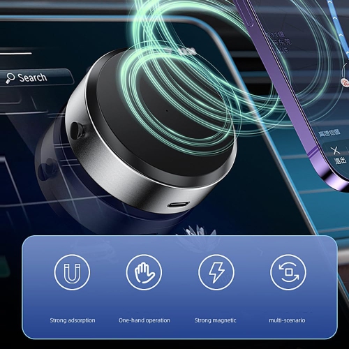 Support de téléphone magnétique universel pour voiture, support de téléphone universel pivotant à 360° pour tableau de bord, ventouse pour téléphone