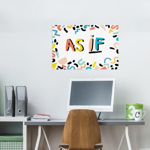 Motivational Quates Wall Art- AS iF 12x18 Inches Inspirational Poster-Printed on Quality Paper