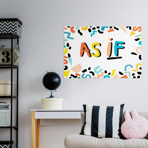 Motivational Quates Wall Art- AS iF 12x18 Inches Inspirational Poster-Printed on Quality Paper