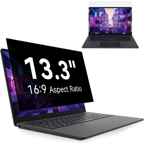13.3 Inch Laptop Privacy Screen, Anti Glare Blue Light Privacy Filter, Removable Shield 13in Screen Protector 16:9