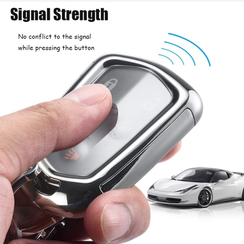 Plating TPU 4/5/6 Button Key Fob Cover for Cadillac Escalade CTS 2015-2019 SRX XT5 ATS STS CT6 Accessories