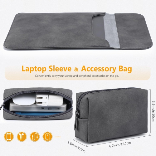15 Inch Laptop Sleeve Bag for MacBook Air 15.3/15 M3/M2 Chip A3114 A2941 2023-2024, 15-inch Surface Laptop