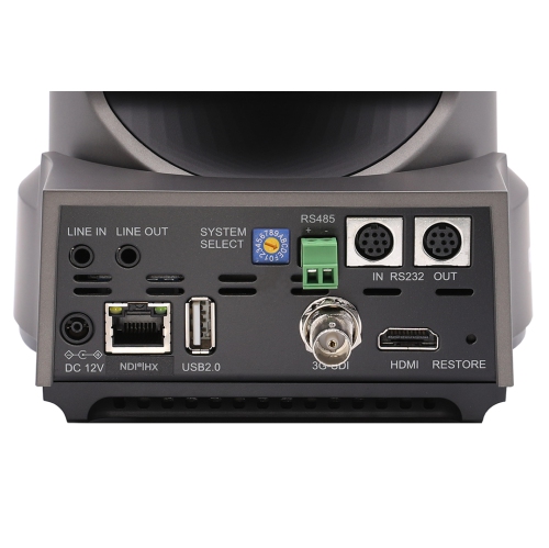 PTZOptics Move Wired Indoor 4KUHD IP Camera - Gray