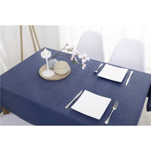 Tissu de table en vinyle bleu PANDACO