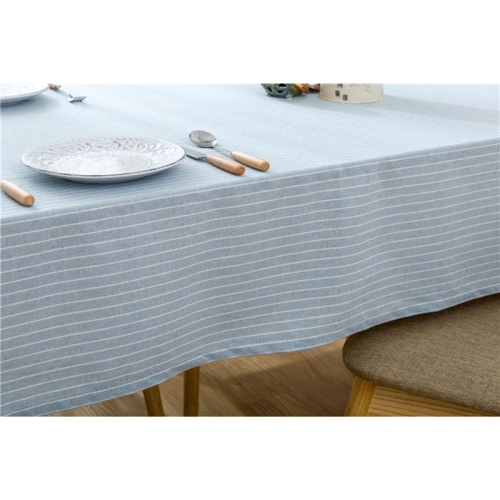 Nappe en coton rayé bleu pastel de PANDACO