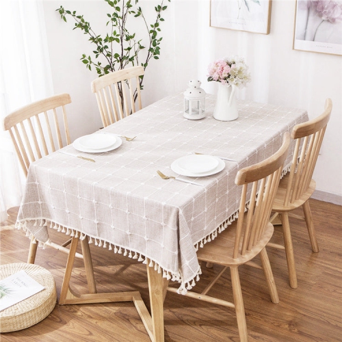 PANDACO Lattice Cotton Table Cloth