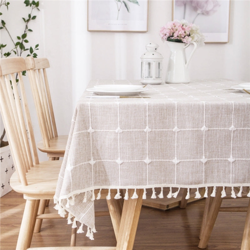 PANDACO Lattice Cotton Table Cloth