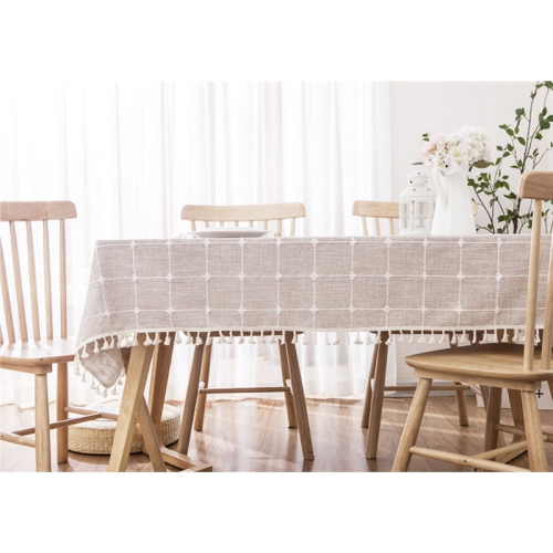 PANDACO Lattice Cotton Table Cloth