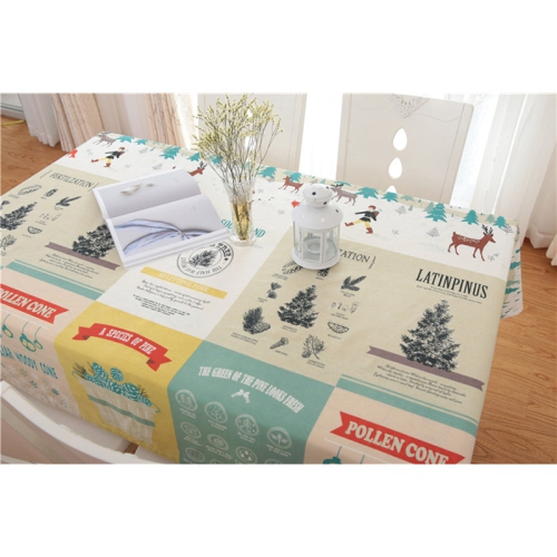 PANDACO Forest Cotton Table Cloth