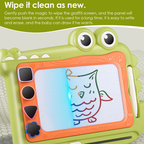 Crocodile Drawing Board Learning Educational Toys, Colorful Erasable Graffiti Writing Board, Boy and Girl Gift