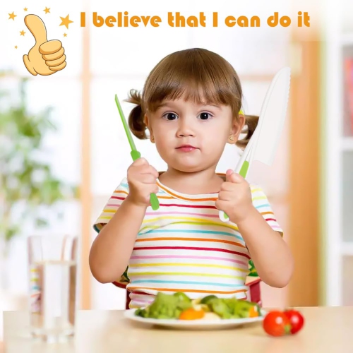 13pcs Montessori Kitchen Tools, Safe Kitchen Set, Plastic Montessori Knife Set, Real Cooking Set Toy for Boys and Girls