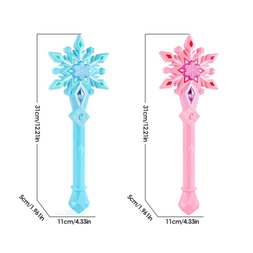 Snowflake Wand with Sound, Fairy Magic Wand with Light and Music, Girls Dress-Up Toys