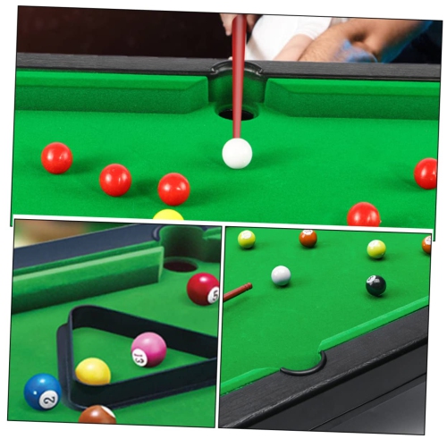 Mini Toy Pool Table, Portable Billiard Toy Set, Great Gift for Boys and Girls